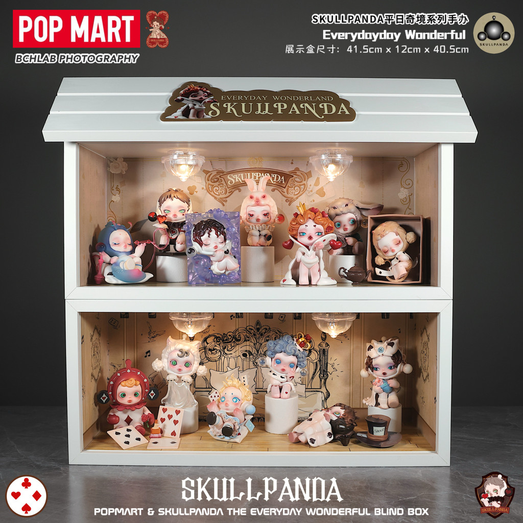 Popmart POPMART Weekday Wonderland SKULLPANDA Series Mystery Box Scene Storage Display Box Gift