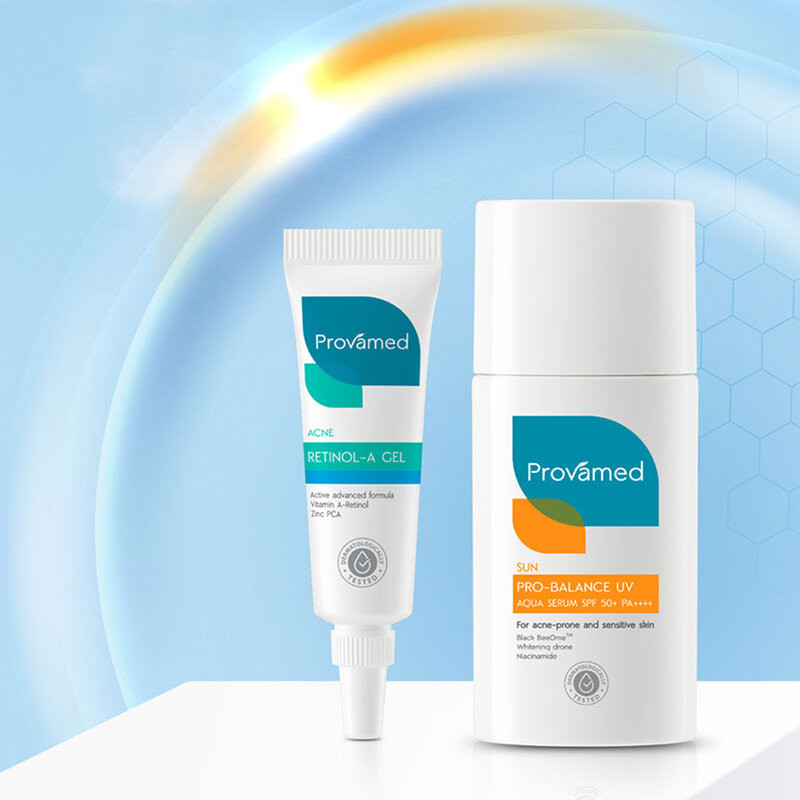 PROVAMED Pro-Balance Uv Aqua Serum SPF50+ PA++++ 40ml โปรวาเมด โปร-บาลานซ์ ยูวี อควา เซรั่ม เอสพีเอฟ50+ พีเอ++++. — صورة 2