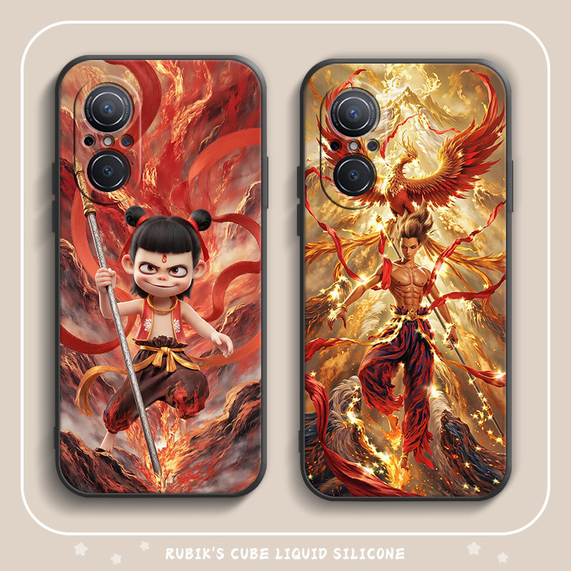 เหมาะสําหรับ Huawei nova9SE เคสโทรศัพท์ Nezha Series ซิลิโคน Cool รวมทุกอย่าง Soft Case เคสป้องกัน 2