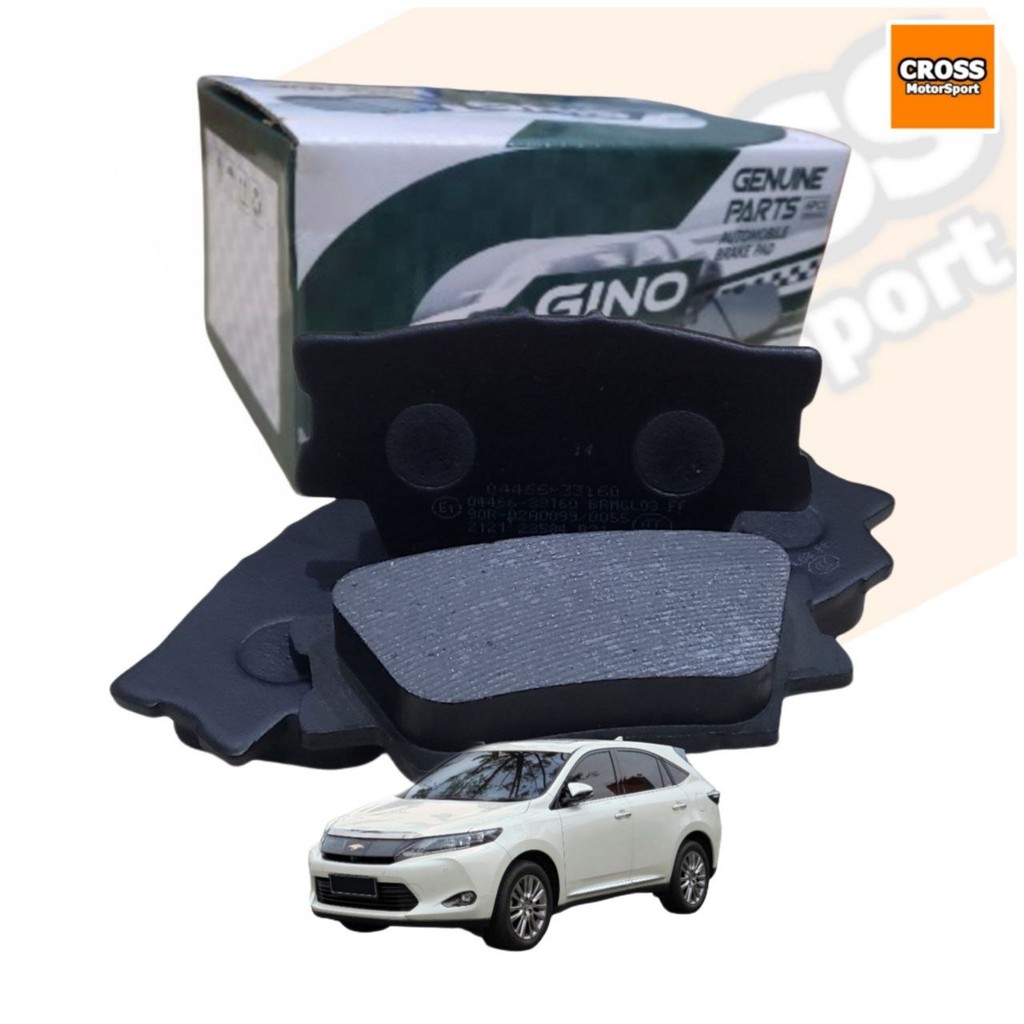 ผ้าเบรก GINO สําหรับ TOYOTA HARRIER ZSU60 2014-2018