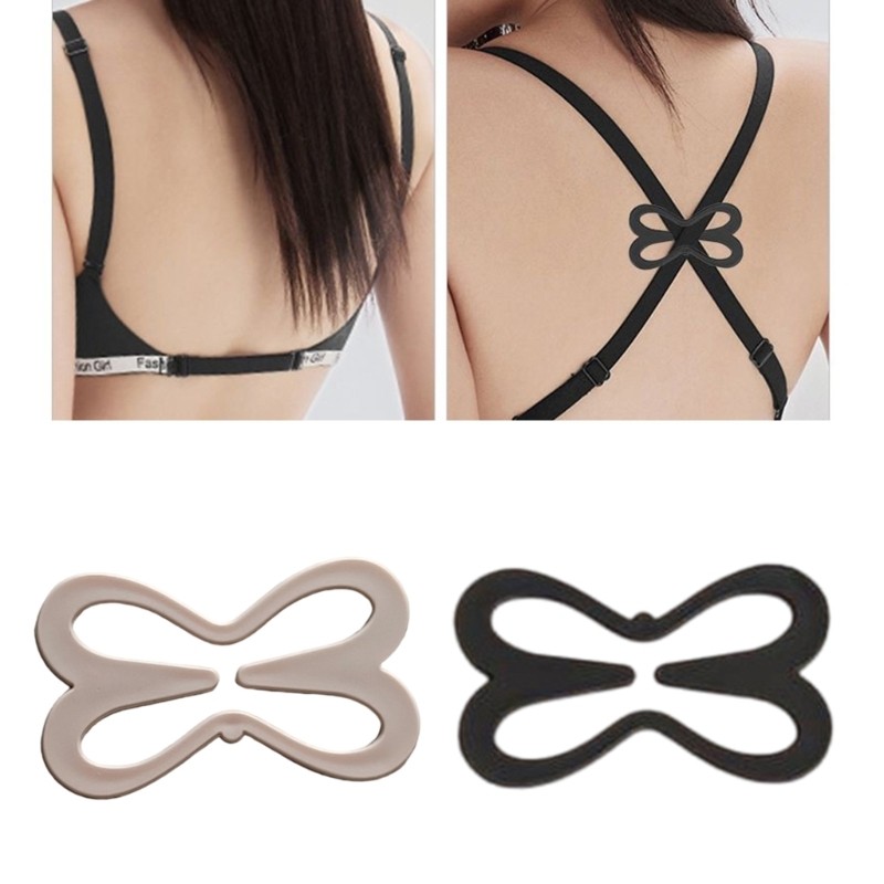 BDW ผู้หญิง Bra สายคล้องคอคอนซีลเลอร์ Racerback Bra สายคล้องคลิป Bra สายคล้องสําหรับ Slipping ปกปิด 