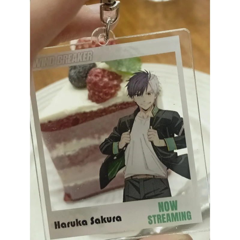 พวงกุญแจอะคริลิคอนิเมะ WIND BREAKER – Sakura Haruka & Hayato Suō พวงกุญแจการ์ดใส | กระเป๋าสะสมเสน่ห์สําหรับแฟนๆ