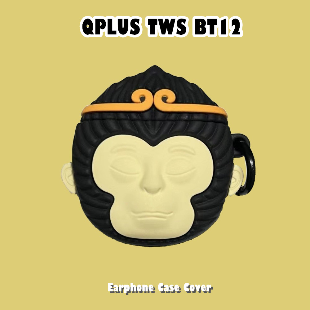Fast ShipmentFor QPLUS TWS BT12 Case Casing Soft Silicone Creative Cartoon Headphone Case Cover NO.1