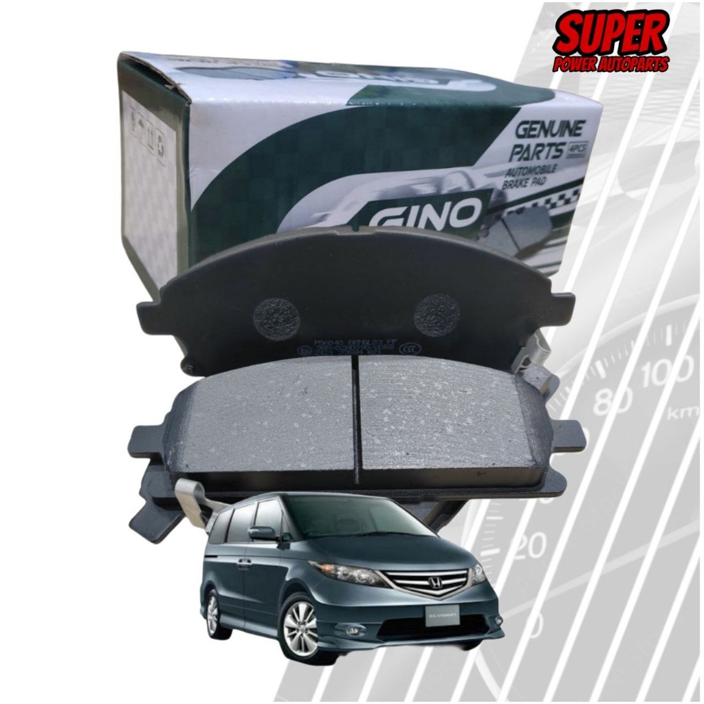 ผ้าเบรก GINO สําหรับ HONDA ELYSION RR1 RR3