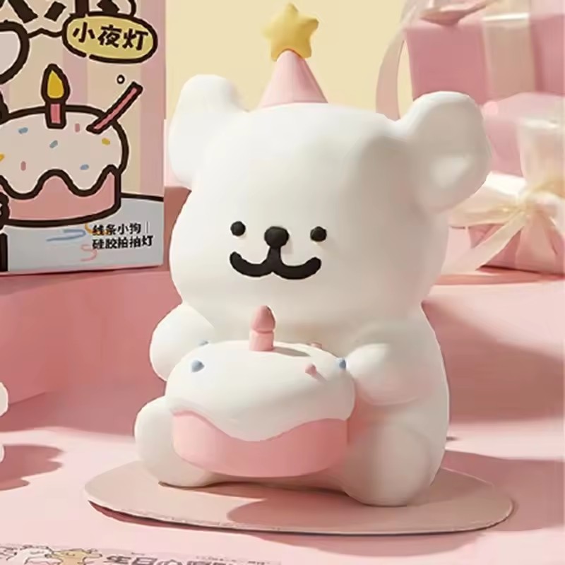 สายสุนัขน่ารักการ์ตูน Nightlight สัตว์ห้องนอนตกแต่งห้องนั่งเล่นตุ๊กตาของขวัญวันเกิด - รูปที่ 4