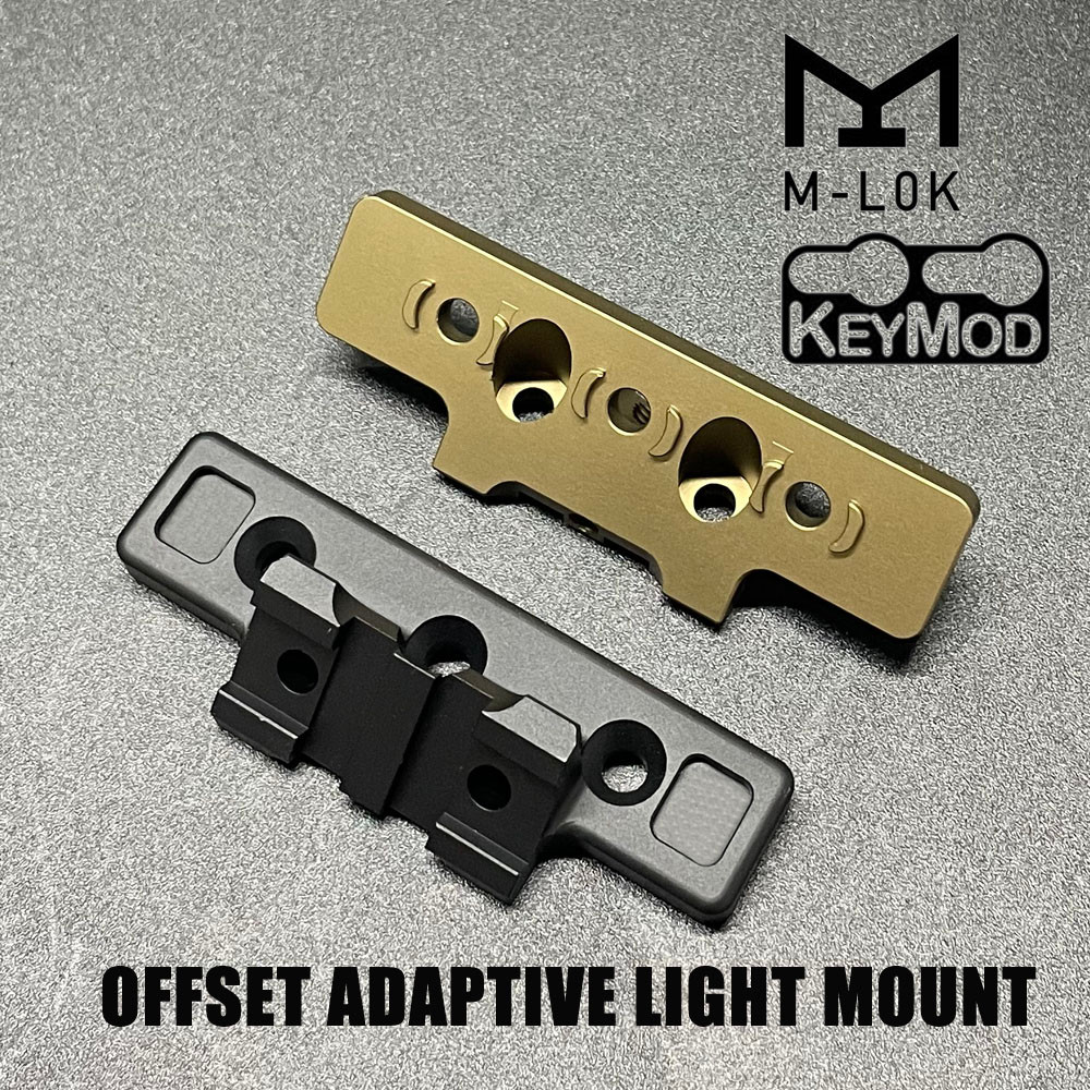 Thorntail M-LOK KeyMod Rail Mount Offset Adaptive Light Mount สําหรับ M300 M600 ไฟลูกเสือด้านข้าง Rail