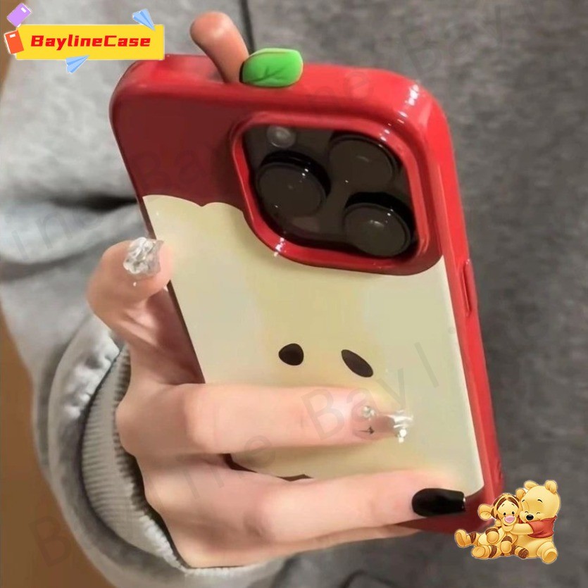 3dสีแดงสีเขียวFruit CoreสําหรับBrightขนาดใหญ่เคสโทรศัพท์เข้ากันได้กับiPhone 16 15 14 13 12 11 Pro Ma