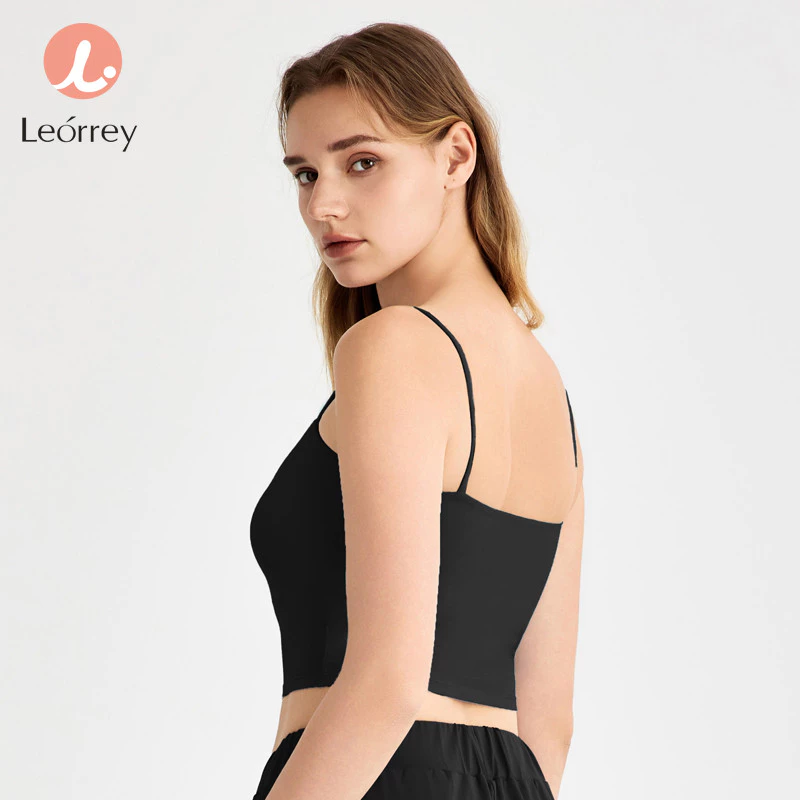 Leorrey เสื้อโยคะสปอร์ตบรา แผ่นรองหลัง สายเล็ก thumbnail 7
