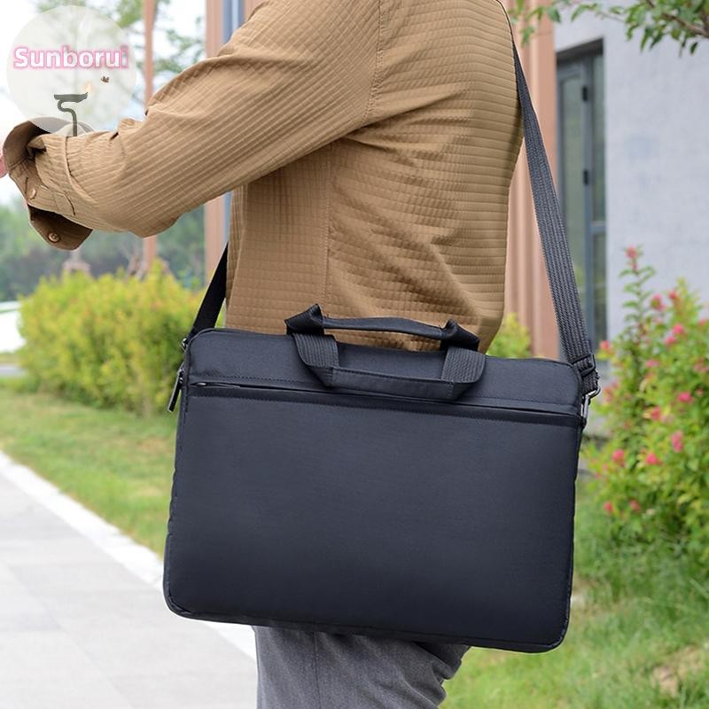 Sunborui 14 15 นิ้วกระเป๋าแล็ปท็อปกระเป๋าถือโน้ตบุ๊คCrossbodyสําหรับ MacBook Air Pro 13 14 15 Xiaomi Hp Lenovo Dell TH
