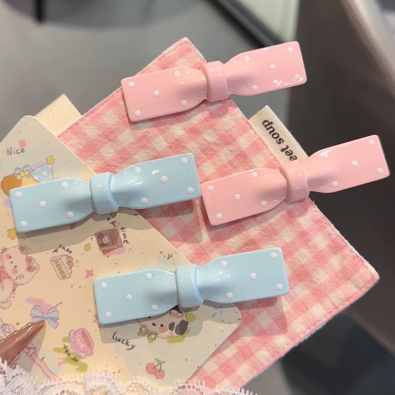 ถูกที่สุด Bowknot หน้าผาก Hairpin Mini Grips Barrettes อุปกรณ์เสริม