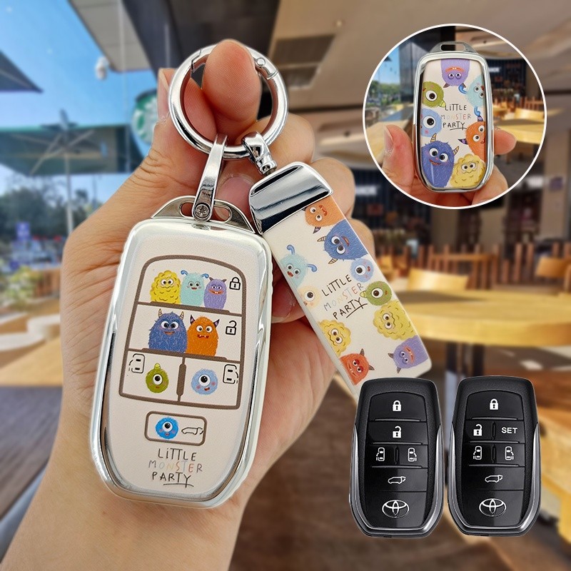 Toyota Alphard 40 2025 voxy Vellfire 2018 2019 zg2020 Key Cover TPU กระเป๋าใส่กุญแจรถยนต์ ปลอกกุญแจร