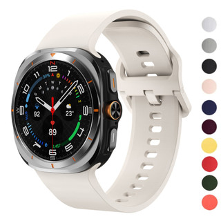 สายซิลิโคนสําหรับ Samsung Galaxy watch Ultra(2025) สายสร้อยข้อมือกีฬาสําหรับ Galaxy watch 7 Ultra 47 มม.อุปกรณ์เสริม