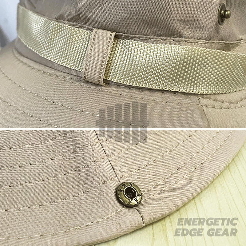 หมวกกันแดด หมวกบักเก็ต หมวกเดินป่า มีสายคล้องคอ ปีกกว้าง กันแดด ตั้งแคมป์ ใส่ได้ทั้งชายหญิง - รูปที่ 5