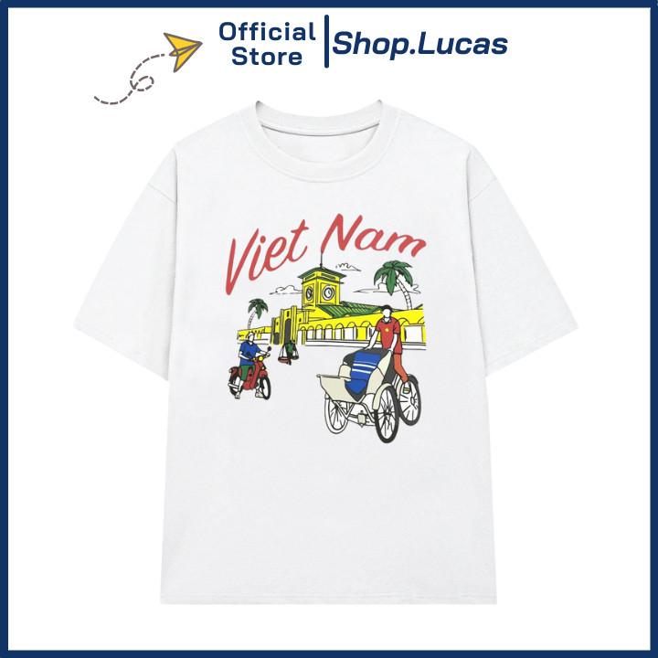 VIETNAM เสื้อยืดสําหรับ Beach Travel Backpacking เสื้อทีม Unisex สําหรับผู้ชายและผู้หญิง Shop.Lucas
