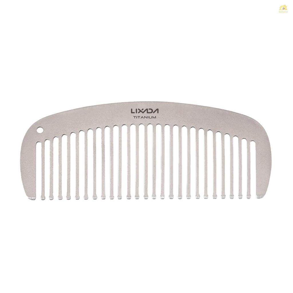 Lixada Titanium Comb Anti-Static Hair Beared Comb Pocket Comb