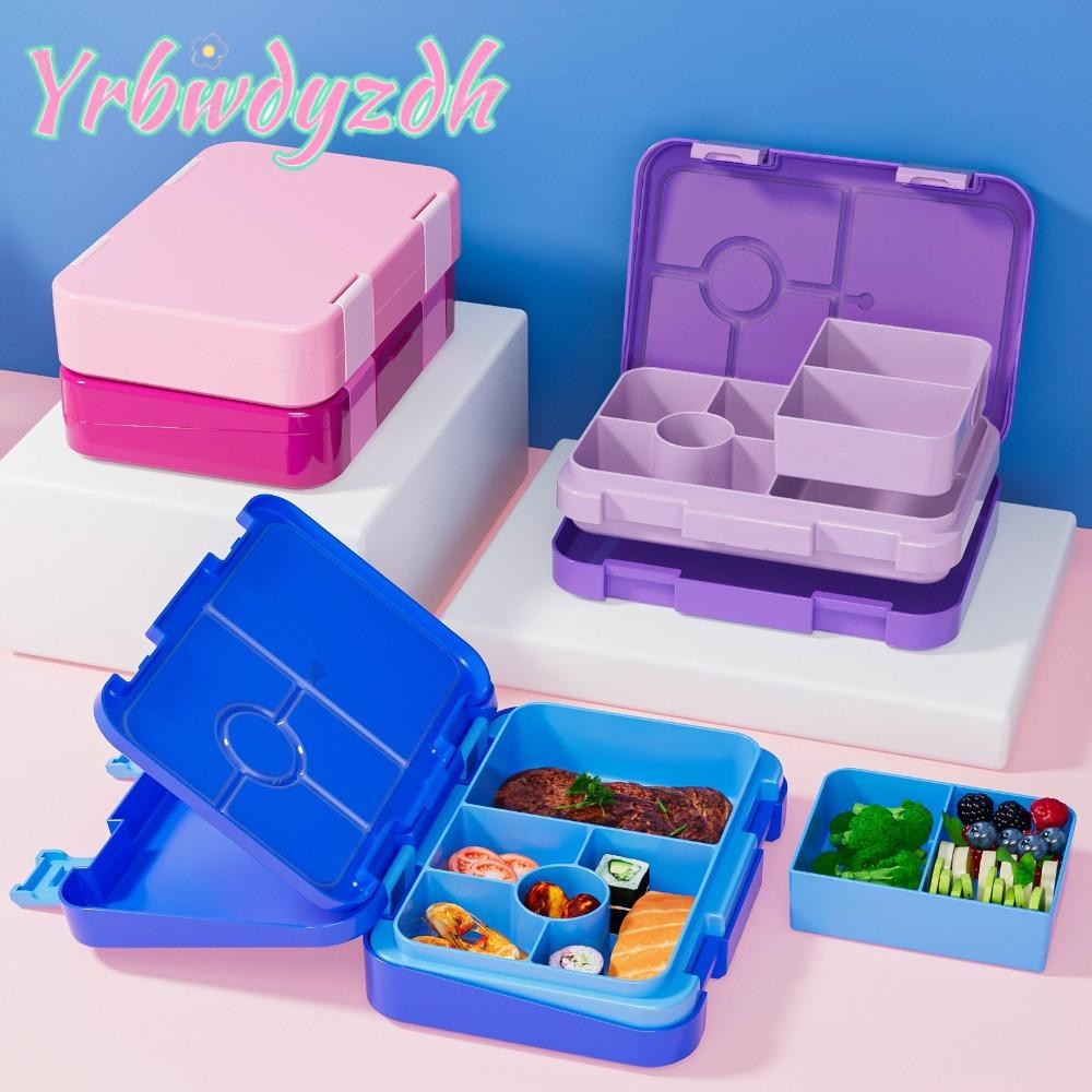 YRBWDYZDH กล่องอาหารกลางวัน, Interlayer Leakproof เตาอบไมโครเวฟกล่องเบนโตะ, ทําความสะอาดง่าย 810ml กล่องเก็บของป้องกันการรั่วซึมแบบแบ่ง