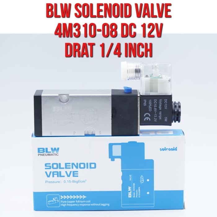 BLW Solenoid วาล์ว 4M310-08 4M310 - 08 DC 12V เกลียว 1/4 "1/4 นิ้ว DC12V DC12 วาล์วโดยตรงสําหรับนิวเ