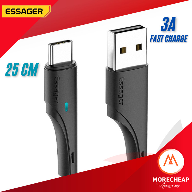 🔥ส่งด่วนจากไทย🔥Essager สายชาร์จ 3A แบบสั้น 25cm ชาร์จไว