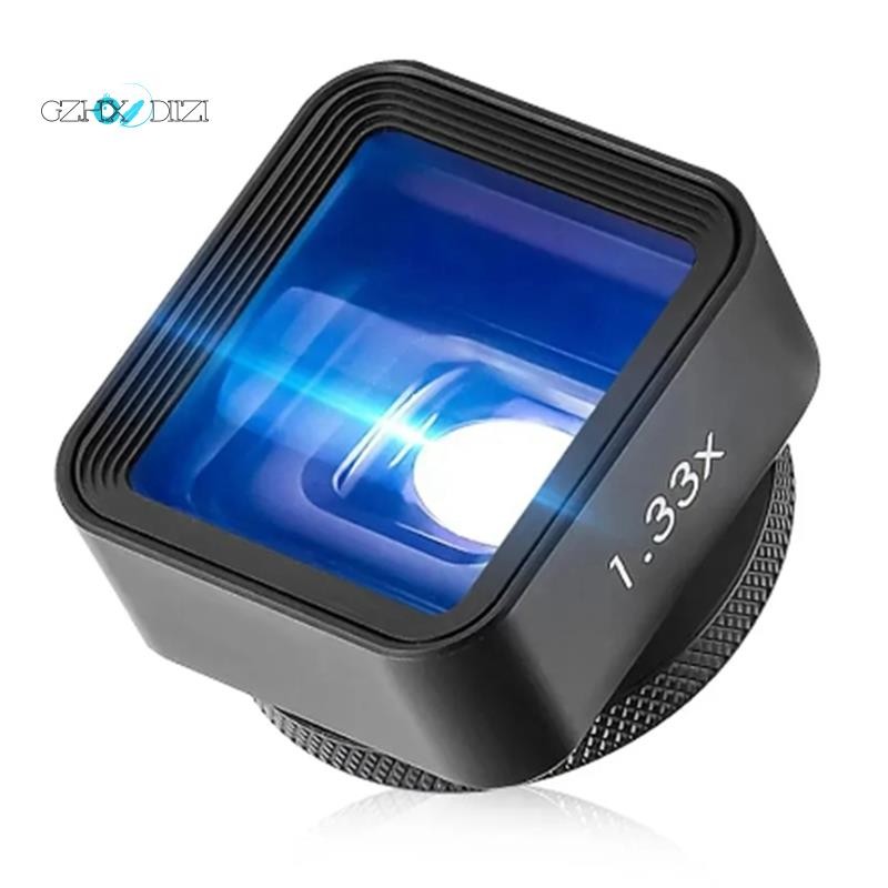 Gzhxdiizi1 PCS 1.33X Anamorphic เลนส์โทรศัพท์มือถือวิดีโอ Widescreen เลนส์ภาพยนตร์โดย Filmic Pro App