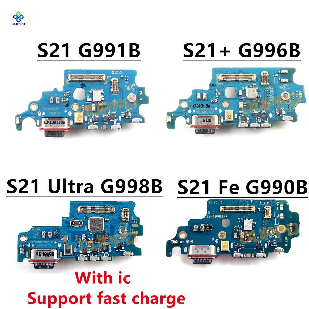 USB ชาร์จเชื่อมต่อพอร์ต Dock Flex สําหรับ Samsung S21 G991B Plus S21+ G996B S21 Ultra G998B S21 Fe G
