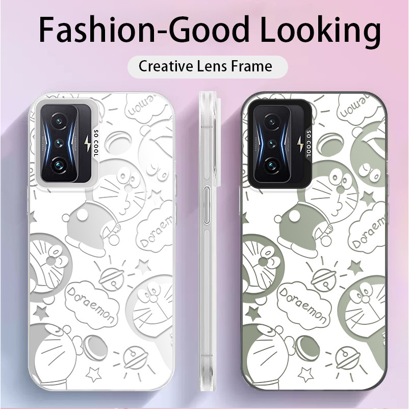 สําหรับ Xiaomi Poco F4 GT ,แมวหุ่นยนต์น่ารัก,พระอาทิตย์ขึ้น,เคสโทรศัพท์ IMD ป้องกันการตกเคลือบคุณภาพสูง