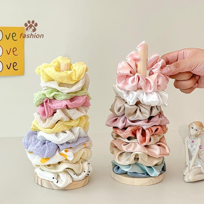 [แฟชั่น] ไม้ผม Scrunchies Organizer ขาตั้งสร้อยข้อมืออุปกรณ์เสริมผม Organizer ชั้นวางของ {TH}