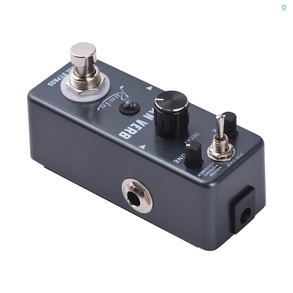 Rowin พร้อม Bypass Ocean Verb เหยียบ Ocean Bypass Dc Reverb โหมดและปุ่มลูกบิดโหมดเหยียบ Verb 3 9 V 6
