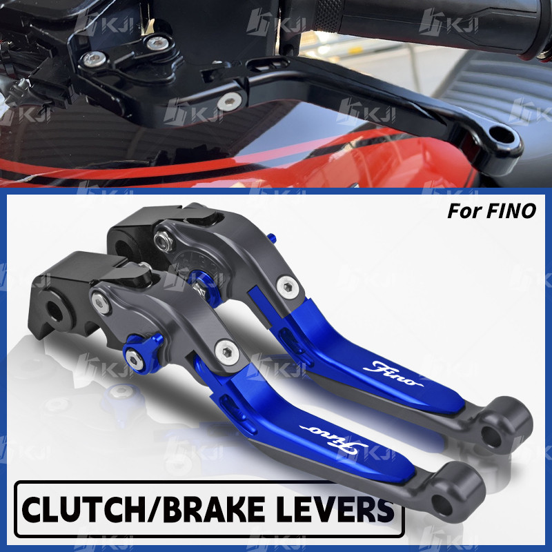 สําหรับYamaha MIOFINO FINO 115/125 ชุดก้านเบรคปรับพับHandle Leversอุปกรณ์เสริมชิ้นส่วน
