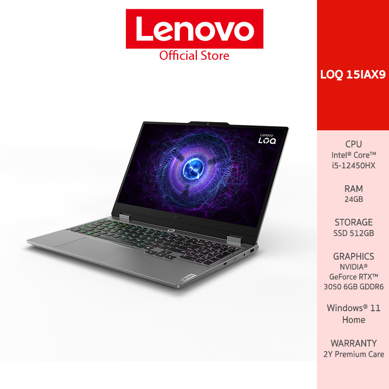 LENOVO LOQ 15IAX9(83GS00CQTA)NOTEBOOK INTEL I5-12450HX NVIDIA RTX 3050 15.6 FHD 144Hz