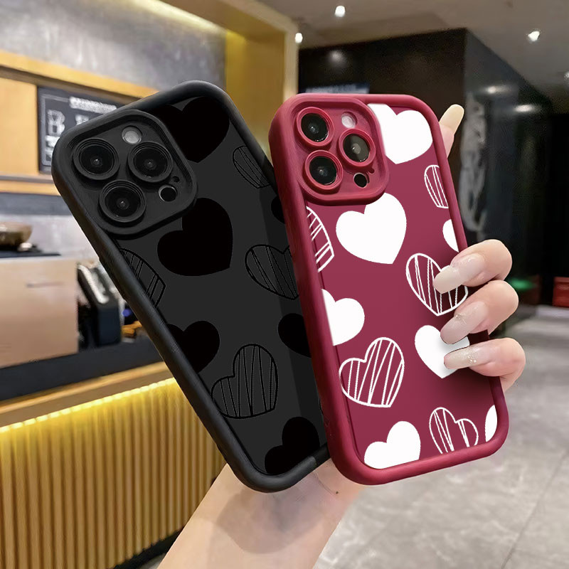 Luxury Love Heart เคสโทรศัพท์สําหรับ Tecno Pova 6 Neo 6 Pro 4G 5G Pova 5 Pro Pop 9 8 7 Pro กรณีกันกร