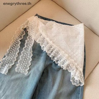 ไทย & แฟชั่น เกาหลีลูกไม้สามเหลี่ยมผ้าพันคอผ้าคลุมศีรษะสไตล์…