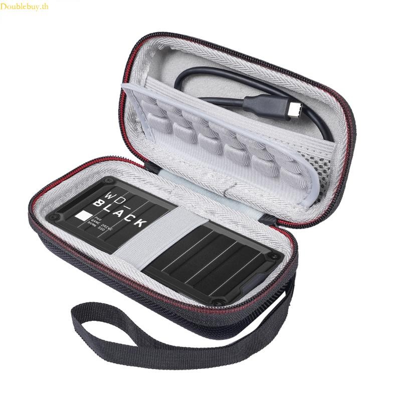 Doublebuy เคสแข็ง EVA ทนทานสําหรับ WD BLACK-P40 SSD Holder กระเป๋าถือ EVA พร้อมสายคล้องคอ