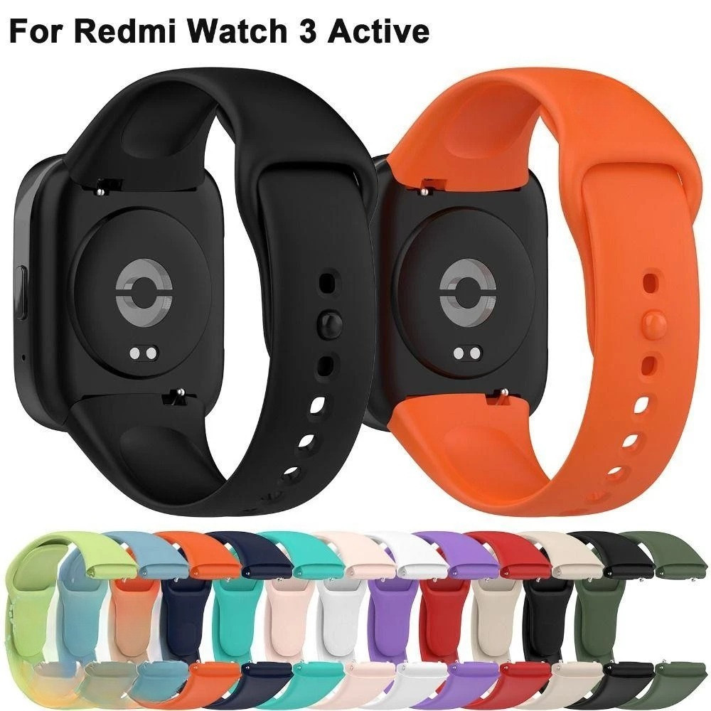 สายยางซิลิโคนสำหรับ for Xiaomi Redmi Watch 3 Active Mi Watch 3 Lite Smart Watch Redmi Watch 3 Lite ส