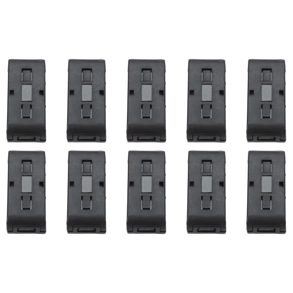 SWTDRM Hot10PCS Ferrite Ring Core Black Clip-on Ferrite Core Noise Suppressor Wire Clip