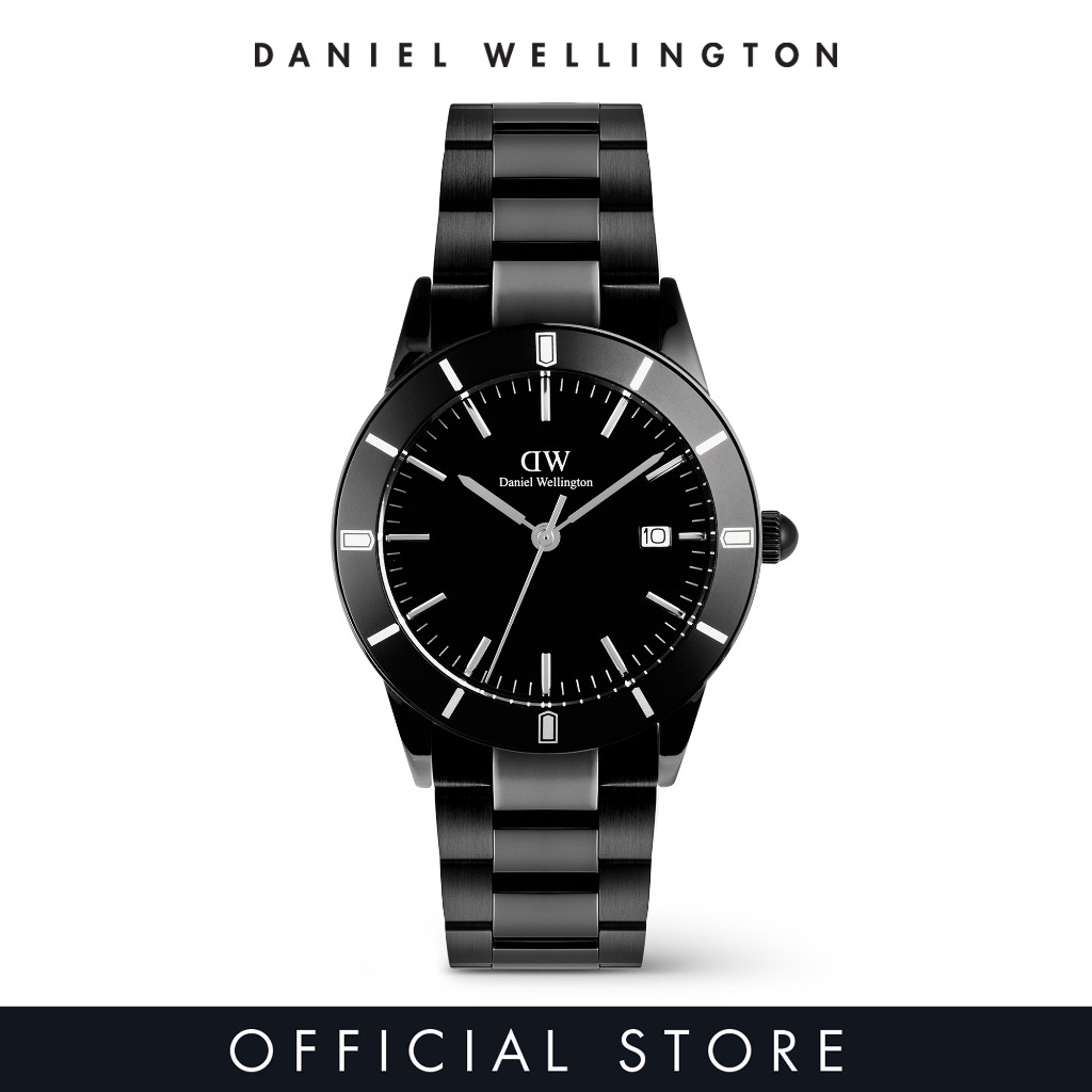 (ทักแชทรับโค้ด) Daniel Wellington Iconic Paradigma Link Black นาฬิกาผู้ชาย