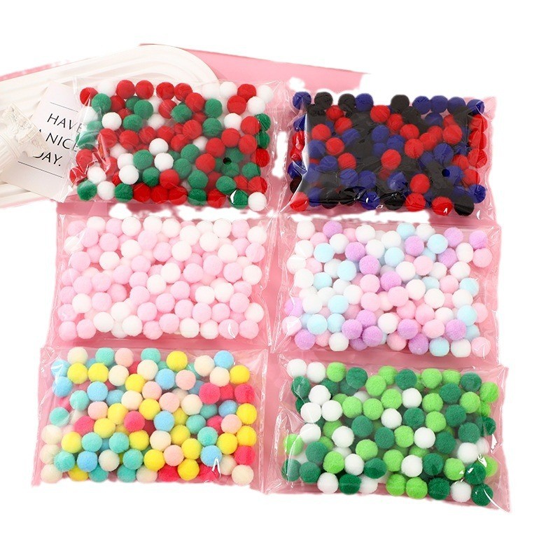100 ชิ้น/ถุง Macaron Pompom Fluffy Ball 10 มม.สี Plush Ball Handmade Craft DIY ของเล่นตกแต่งแถบคาดศีรษะวัสดุอุปกรณ์เสริมคริสต์มาสของขวัญ ราคา ถูกที่สุด ดีลบีเคเค แกลเลอรีภาพที่ 4