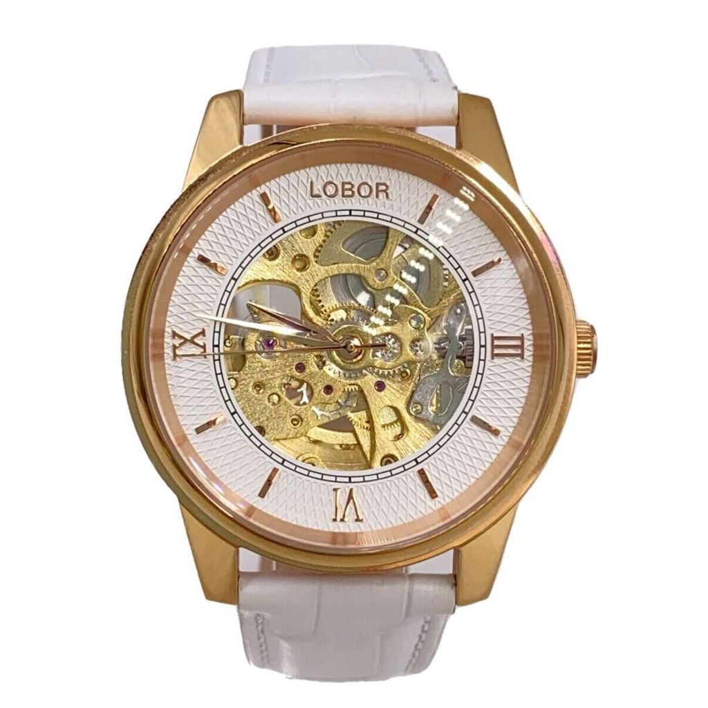 wht LOBOR Womens Automatic Watch Analog Leather SS Direct from Japan Secondhand