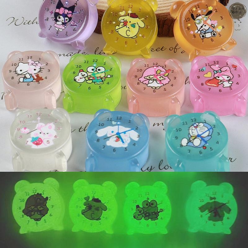 [GR] อะนิเมะ Sanrios นาฬิกาปลุก Series 3D Luminous เรซิ่น Patch เครื่องประดับ MyMelody Kuromi Cinnamoroll DIY ทําด้วยมือตกแต่งวัสดุ TH