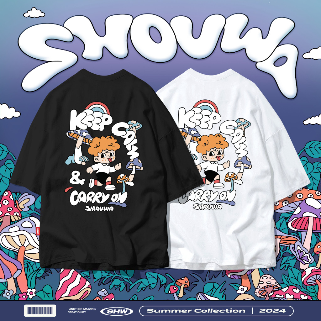 ✧พร้อมส่ง✧ เสื้อยืดโอเวอไซส์"SHOUWA"รุ่น KCC