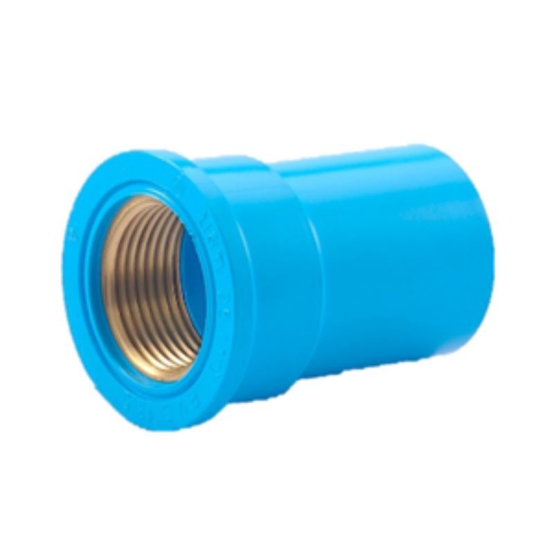 ข้อต่อตรง เกลียวในทองเหลือง-หนา พีวีซี ช้าง ขนาด 18(1/2") 20(3/4") 25(1") ท่อ PVC อุปกรณ์ท่อ ท่อประปา ท่อการเกษตร