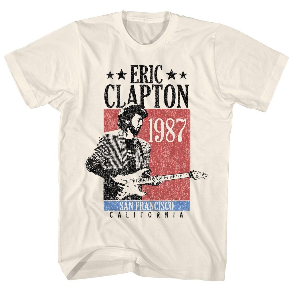 Eric Clapton Blackie Tour 2008TShirt Guitarist Master Short Sleeve European American T-Shirt Pure Cotton