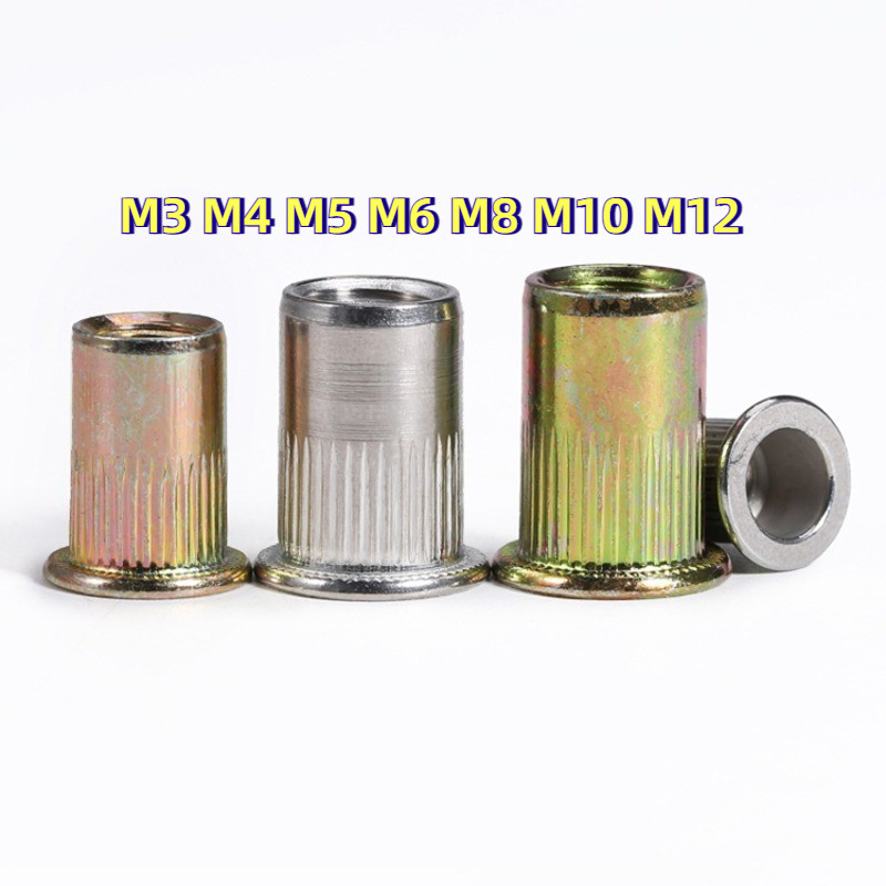 [HJC-LY-w] Rivet Nut Color Zinc/รีเวทนัท สังกะสีสี หัวน็อตรีเวท M3M4M5M6M8M10M12
