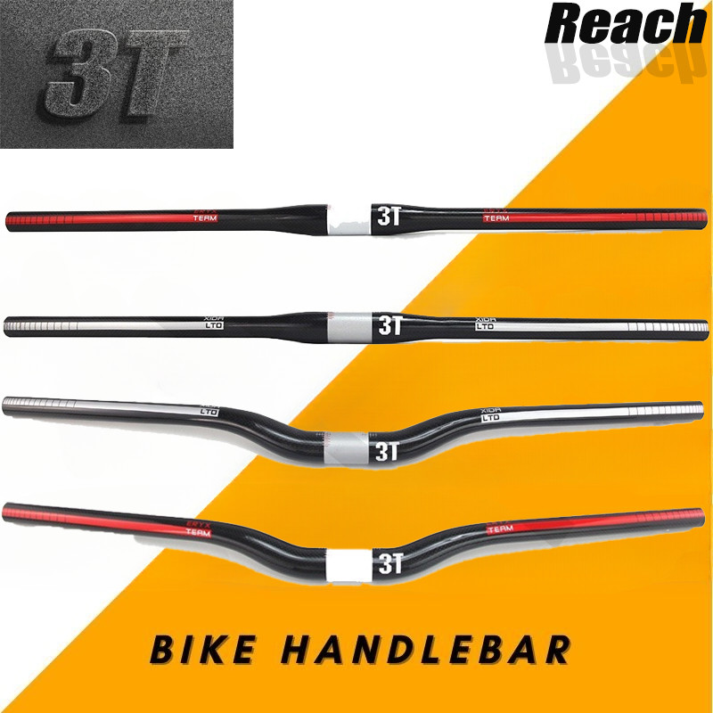 3t น้ําหนักเบาและแข็งแรงคาร์บอน MTB แผนที่/mountain แฮนด์จักรยาน 31.8*600-760 มม.อุปกรณ์จักรยาน