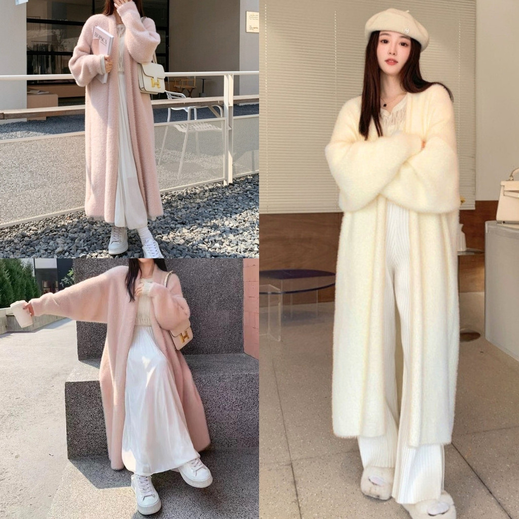 ราคาถูกที่สุด เสื้อคาร์ดิแกนผ้านุ่ม ตัวยาว 2 สี มีไซส์ให้เลือก ไม่มีกระดุม
