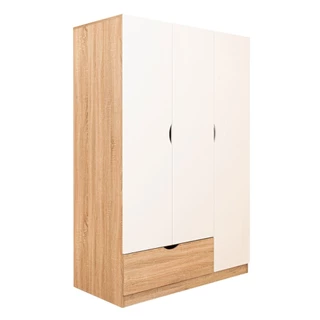 SB Design Square ตู้เสื้อผ้าบานเปิด ขนาด 120 ซม. รุ่น Havin สีขาว (120x58x180 ซม.) แบรนด์ KONCEPT FURNITURE