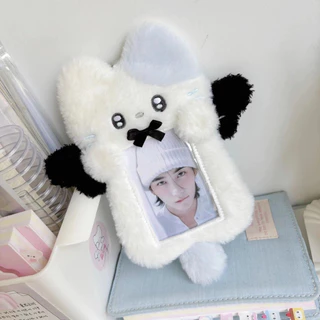 น่ารักการ์ตูนกระต่ายตุ๊กตา Photocard กรณีภาพผู้ถือบัตรจอแสดงผล INS การ์ดกรณี KPOP ไอดอลภาพฝาครอบป้องกัน
