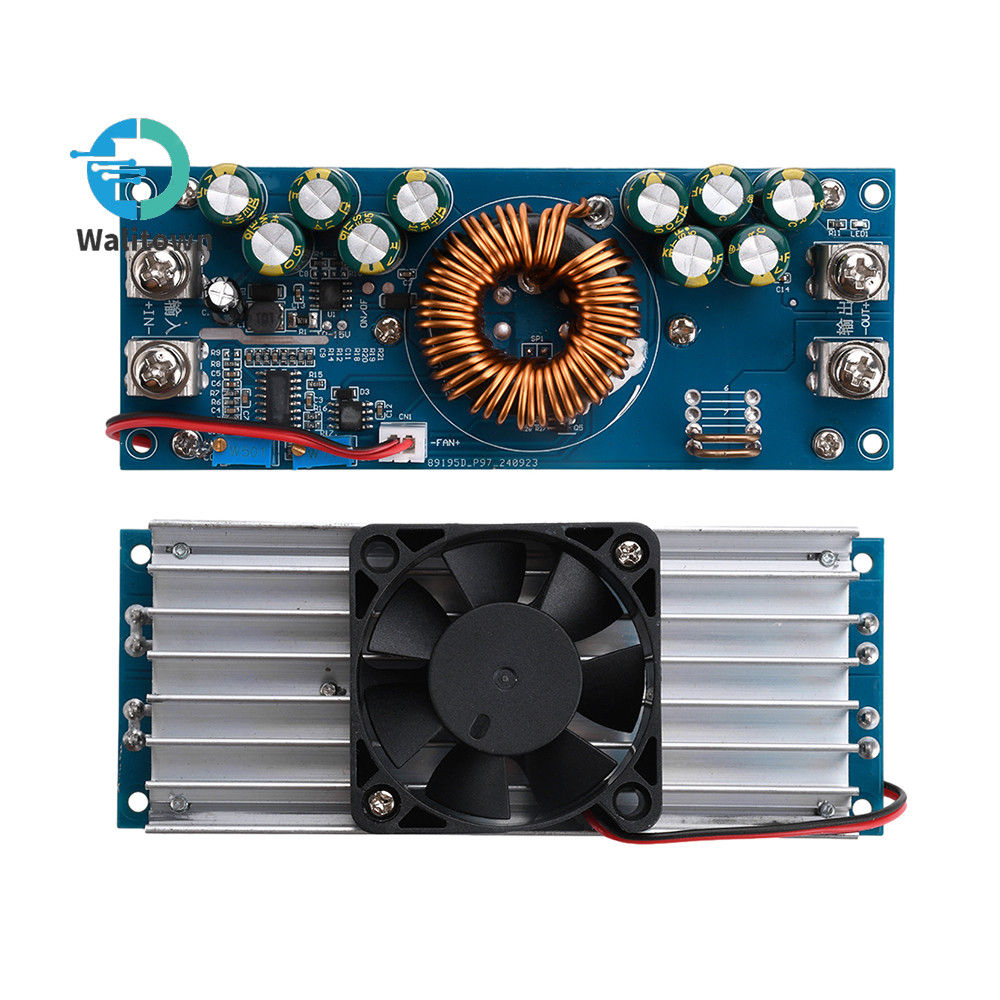 Dc-dc DC ปรับ Buck โมดูล DC15V-90V ถึง DC2.5V-72V 800W/1200W พลังงานสูง 28A/50A