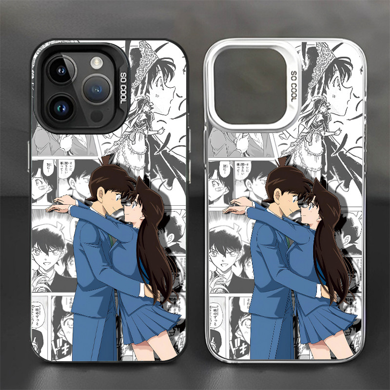 COD ใช้ได้ iphone 11 13 12 14 15 Pro MAX 14 15 7 8 Plus X XR XSMAX SE2020 นักสืบโคนันเคสซิลิโคนแฟชั่นสำหรับคู่รัก