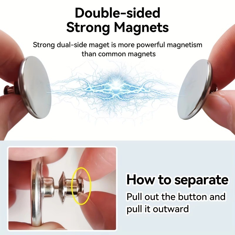 แนะนำ ผ้าม่าน 3/5/10 คู่โลหะแม่เหล็กผ้าม่าน Holdabcks - ผ้าม่านที่ถอดออกได้ปิดคลิปปุ่มผู้ถือ - Home Organizer ราคาพิเศษ มีเก็บเงินปลายทาง