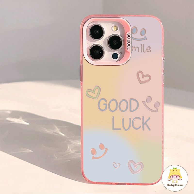 โชคดีแฟชั่นยิ้มนุ่มนวล เคสSamsung A12 A05s A14 A15 A13 A55 A05 A03s A04s A03 A03 A54 A23 A30s A32 A34 A02s A24 A53
